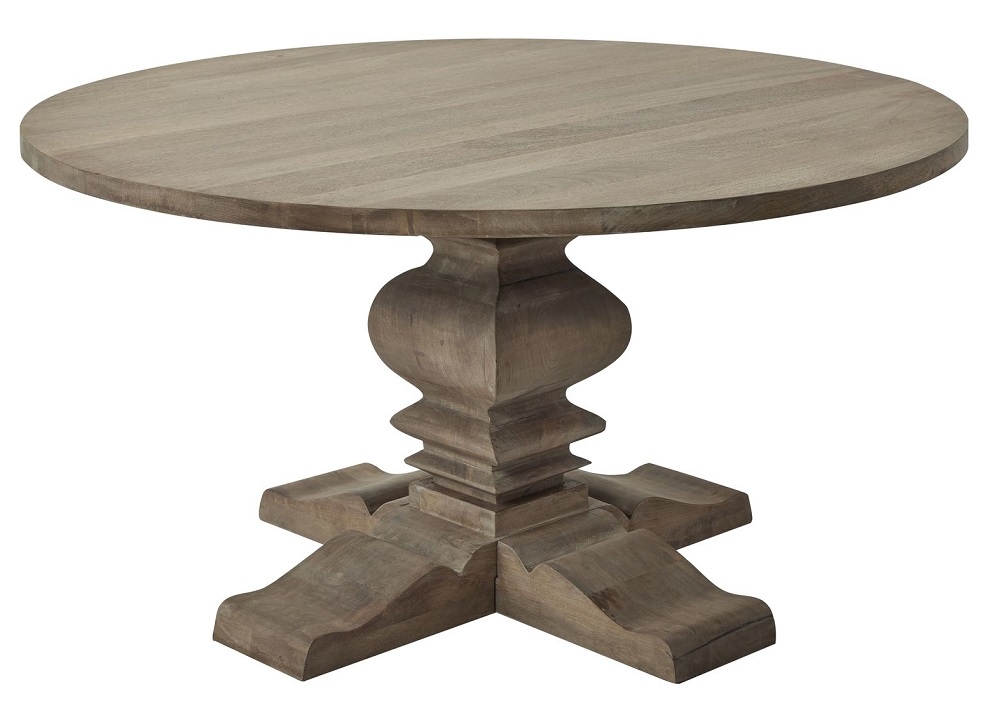 Copgrove Round Dining Table - 6 Seater - 150cm - Pedestal - Wooden