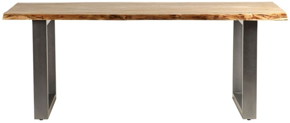 Kota Dining Table - 8 Seater - 200cm - Live Edge - Solid Acacia Wood