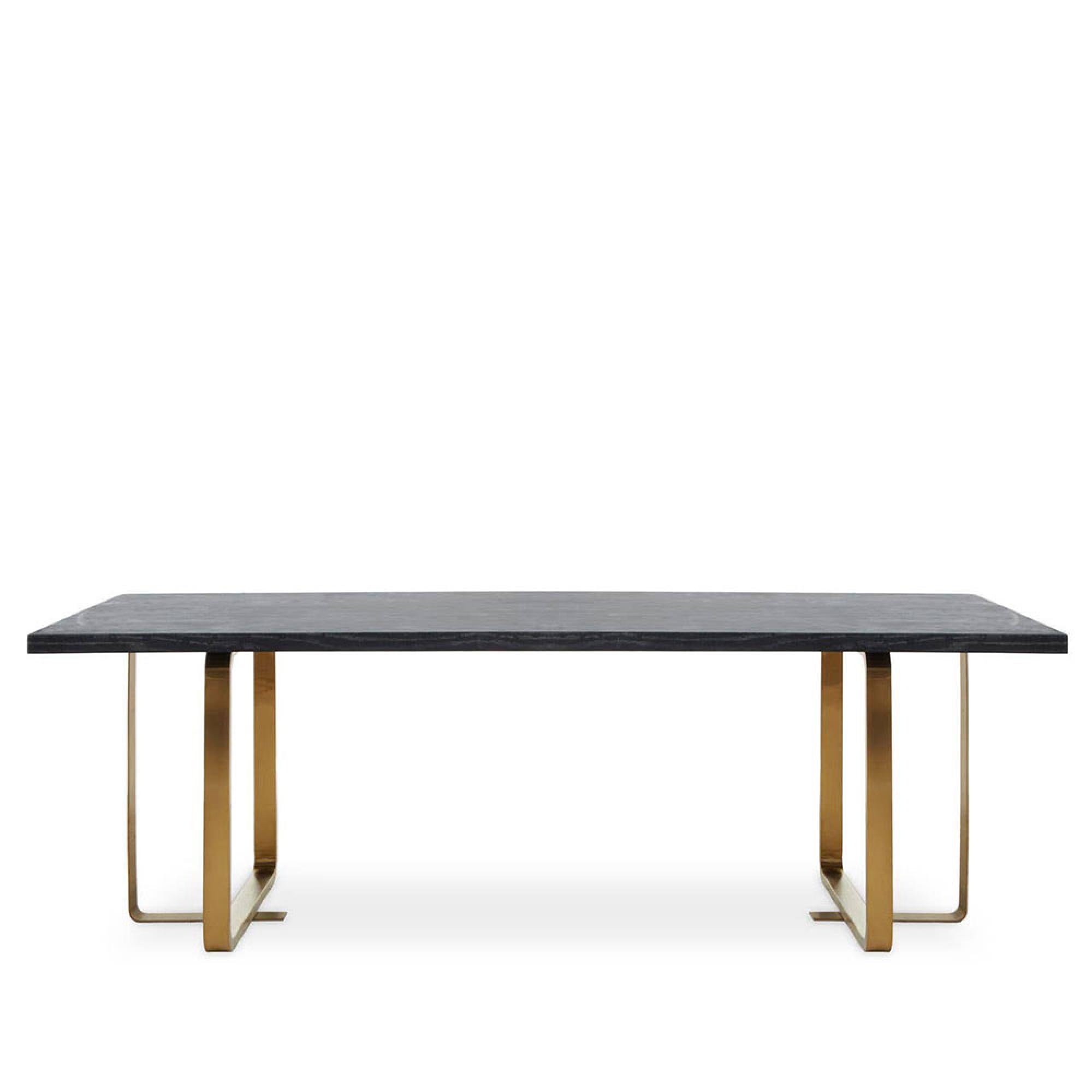 Lena Dining Table - 10 Seater - 240cm - Black - Oak