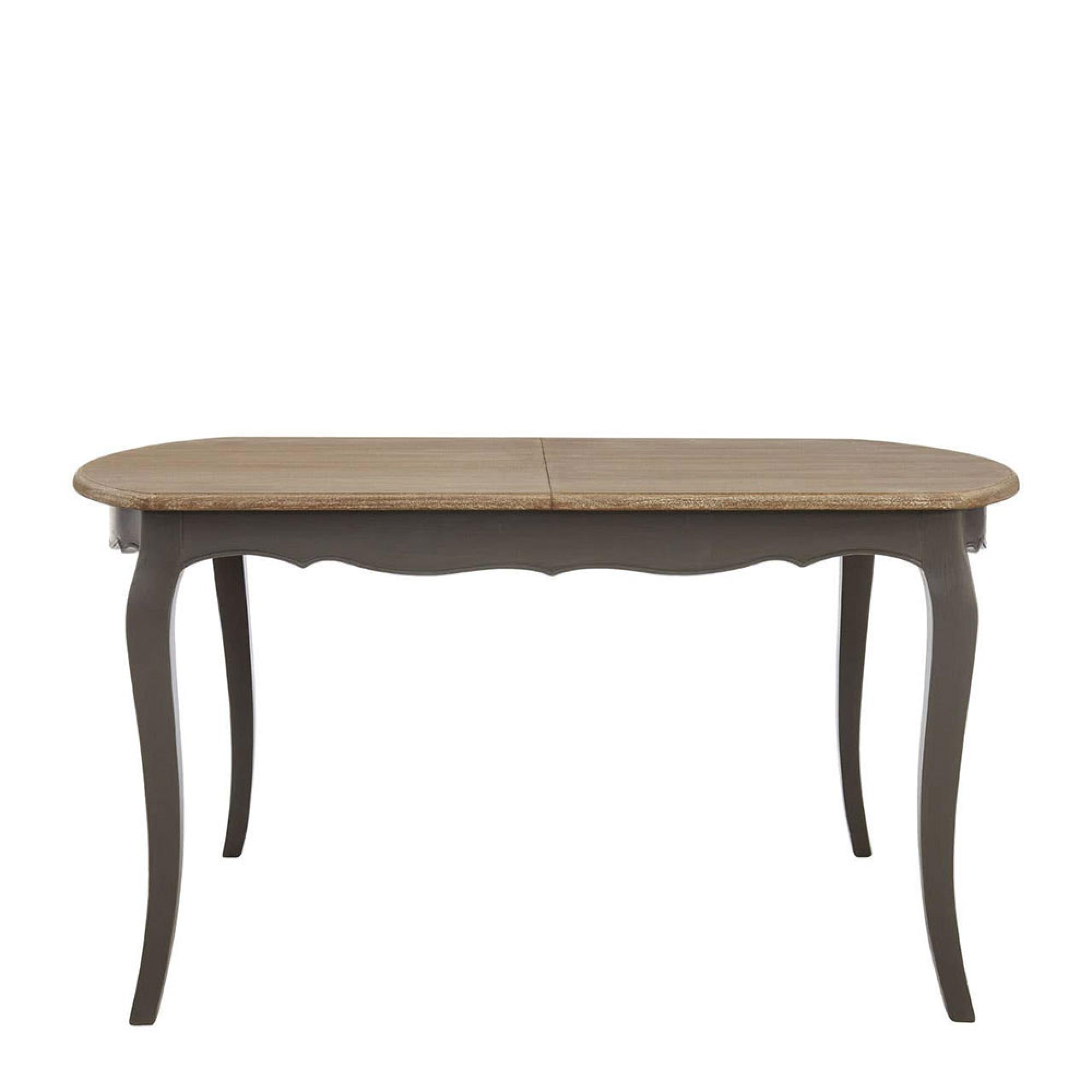 Loire Dining Table - 6-8 Seater - 200cm - Oval Extending - Dark Grey