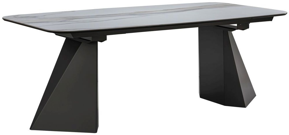 Elite Dining Table - Ceramic Pedestal - Bianco Antico - Variant Available