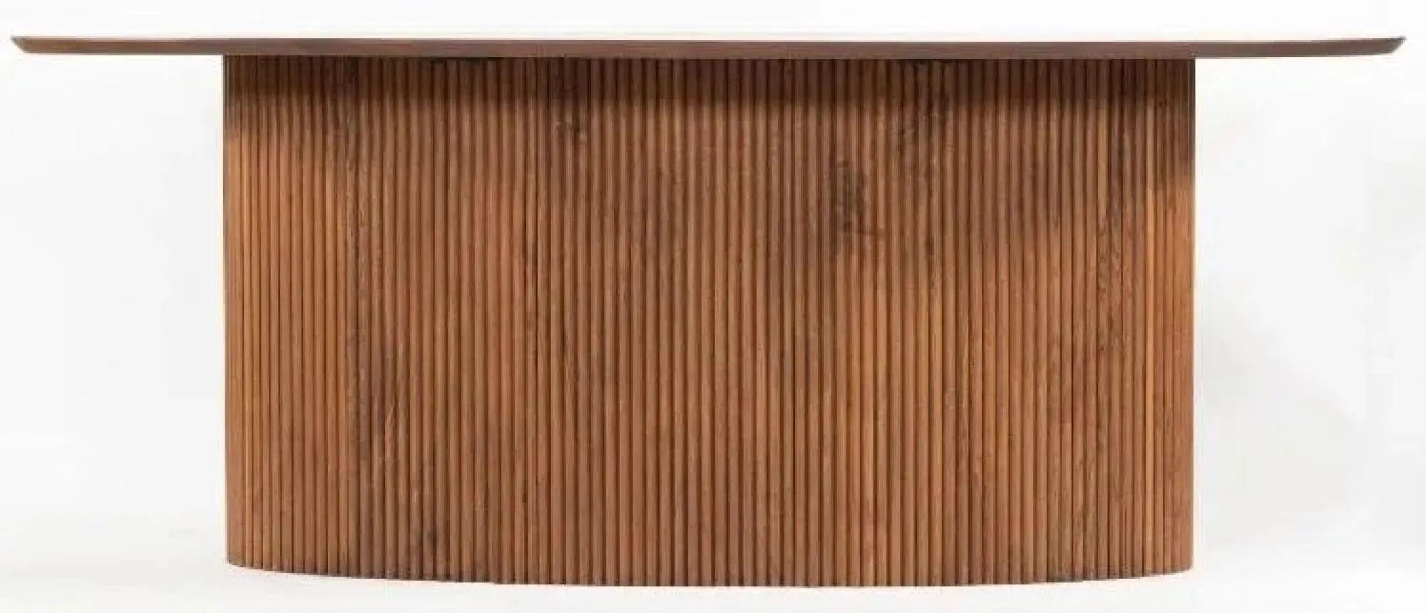 Panama Acacia Wood Dining Table - Oval - 8 Seater - 200cm