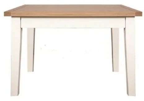 Perth Dining Table - 2 Seater - 90cm - White and Wood