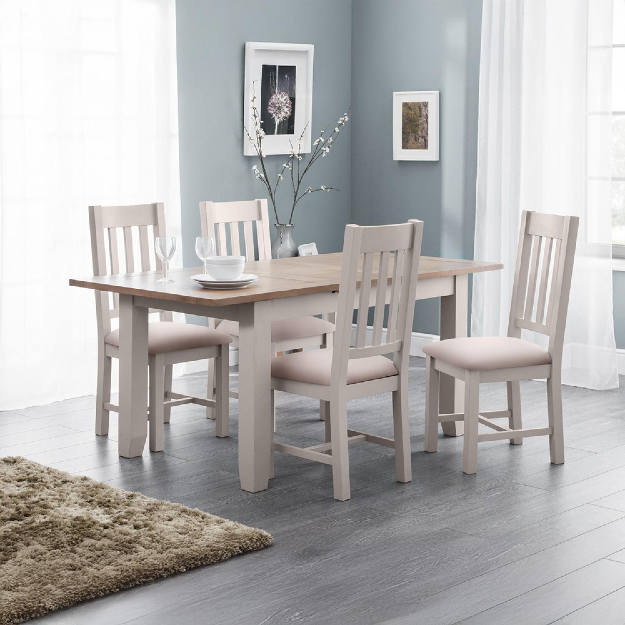 Richmond Extending Dining Table - 4-6 Seater - 140cm-180cm - Grey