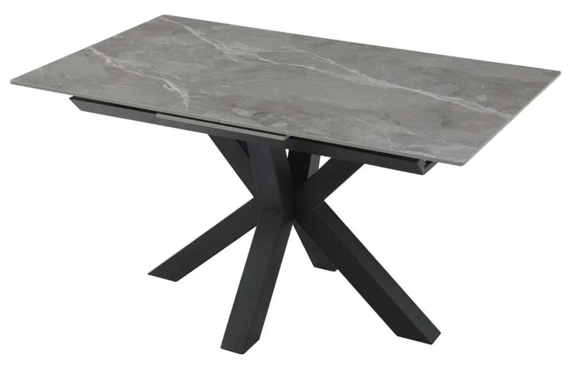 Rosamond Dining Table - 4-6 Seater - Extending - Spider Legs - Ceramic - Variant Available