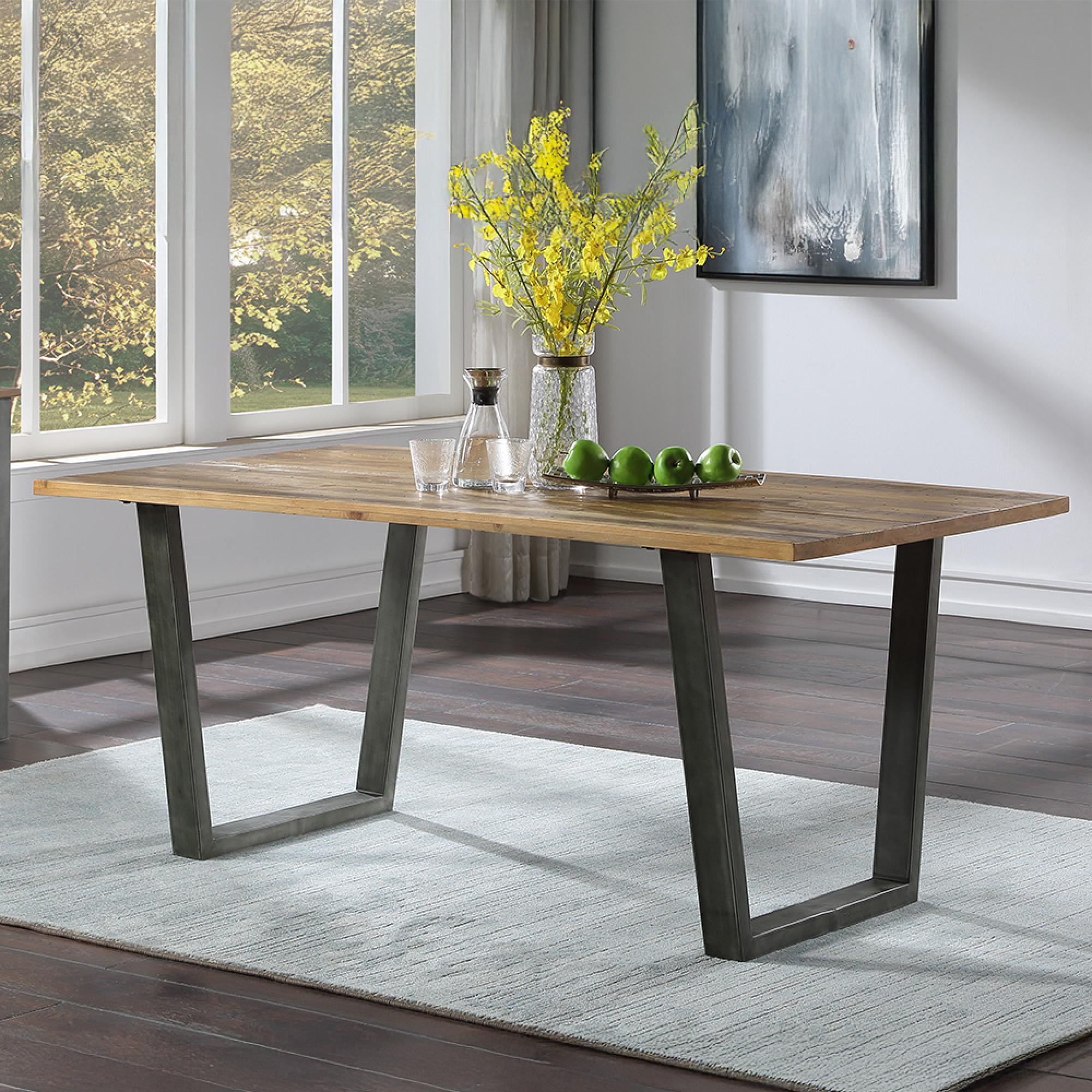 Urban Elegance Reclaimed Wood Dining Table - 6 Seater - 180cm