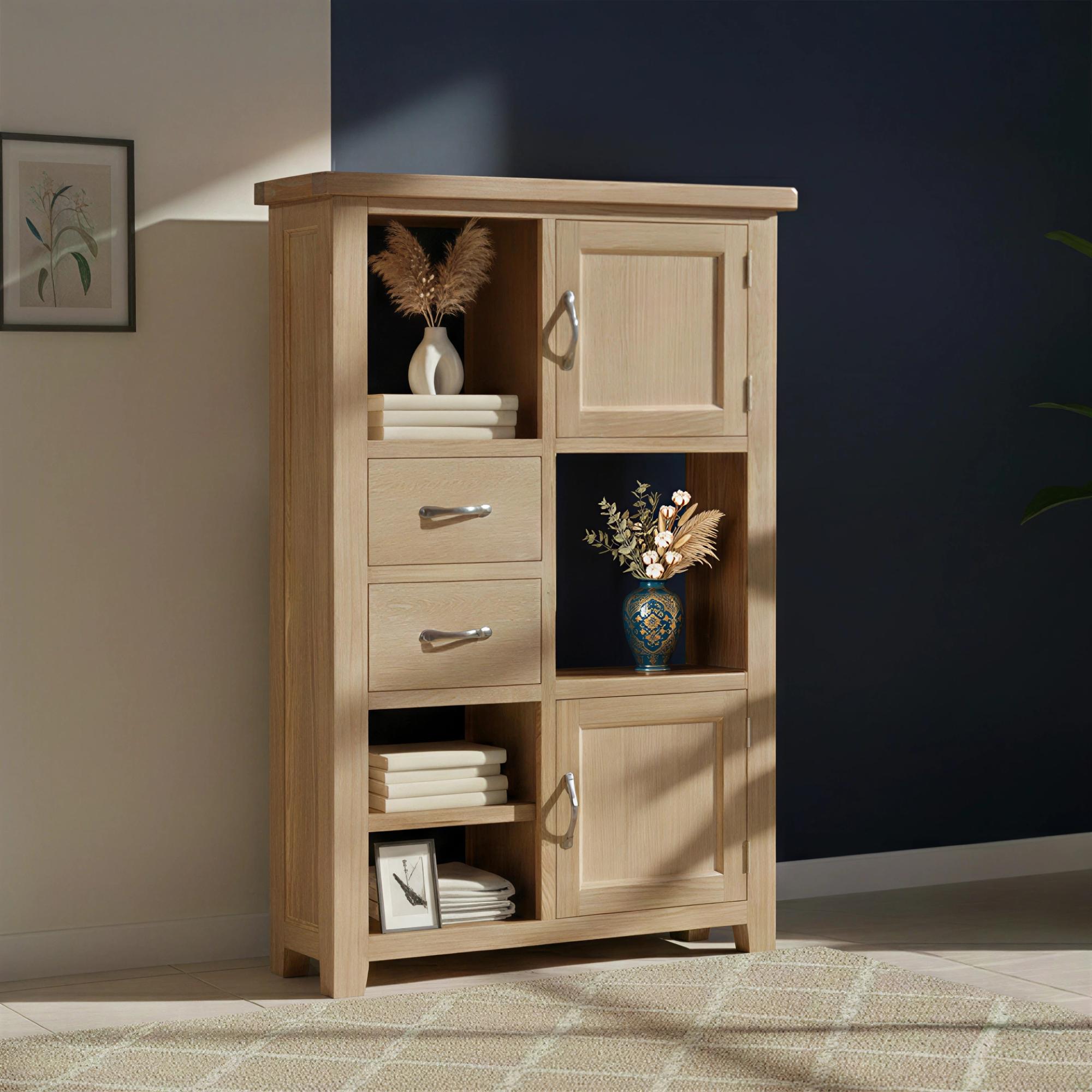 Wilmont Display Unit - 2 Door - Oak