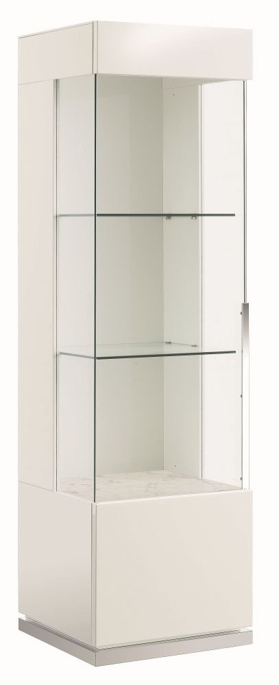 Canova Display Cabinet - 1 Door - LHF - White Gloss