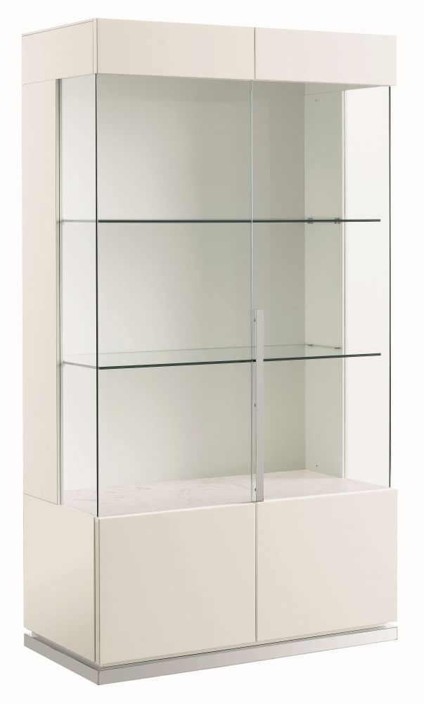 Canova Display Cabinet - 2 Door - White Gloss