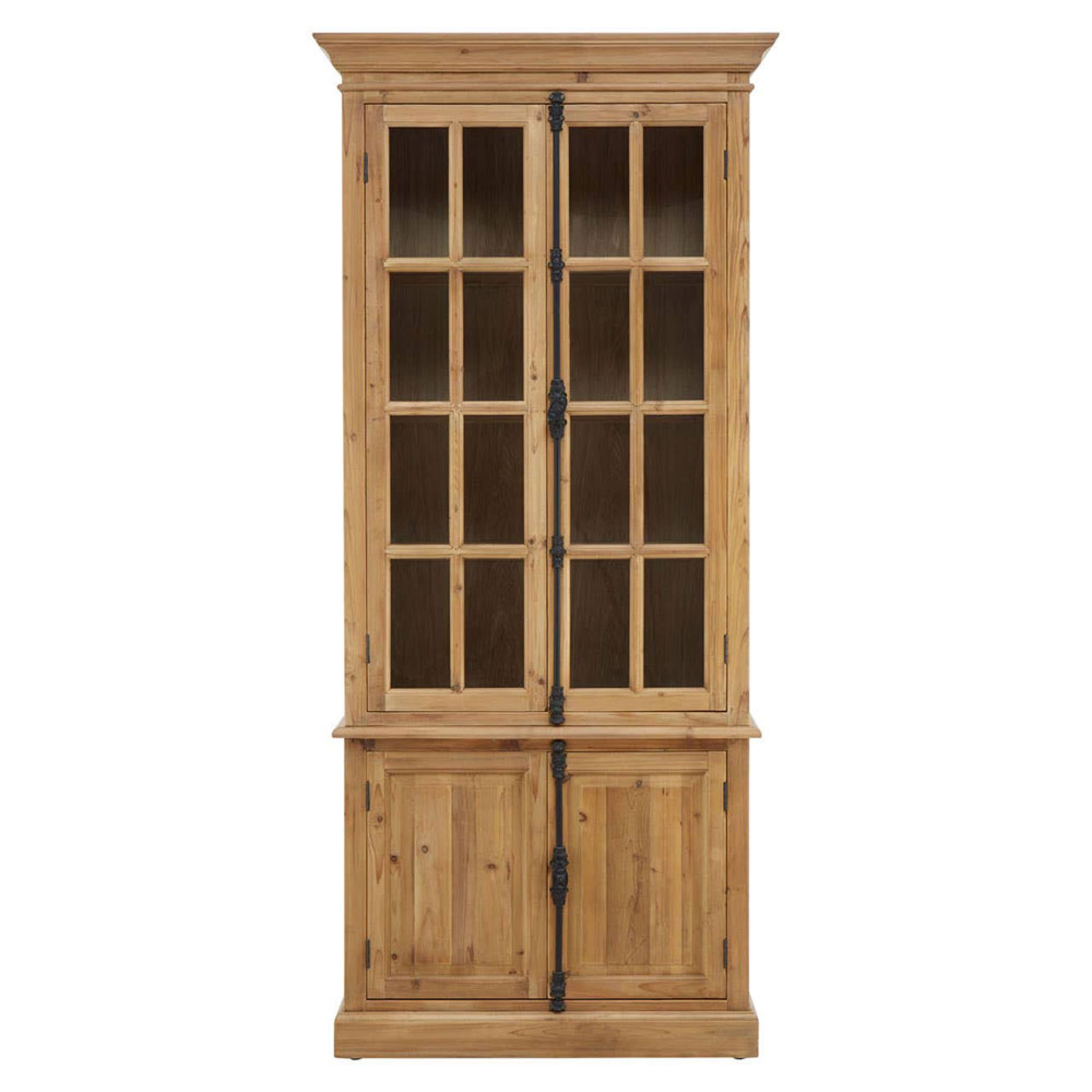 Banten Display Cabinet - 2 Door - Pine Wood