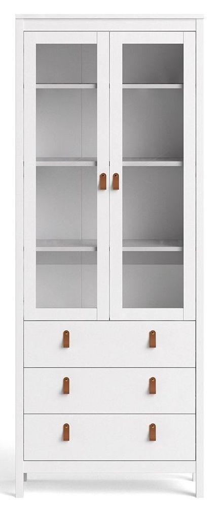 Barcelona Display Cabinet - 2 Door - White