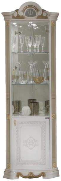 Betty Corner Display Cabinet - 2 Door - White Italian