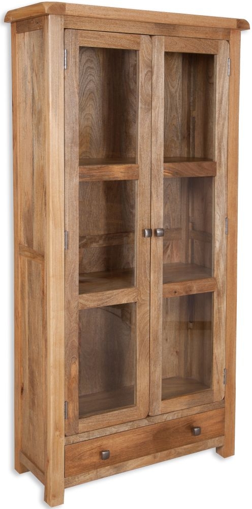 Bombay Display Cabinet - 2 Door - Solid Mango Wood