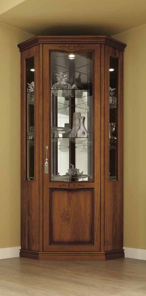 Nostalgia Display Cabinet - Corner - Walnut