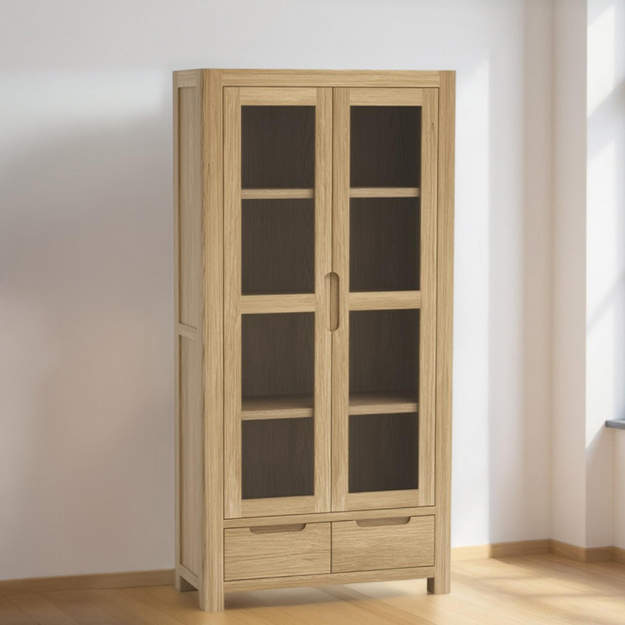 Carly Display Cabinet - 2 Door - Oak