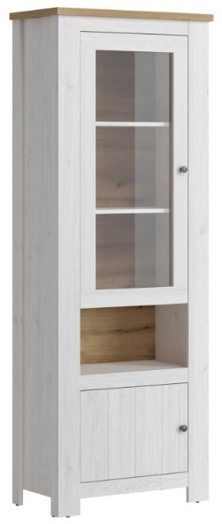 Celesto Display Cabinet - Narrow - White