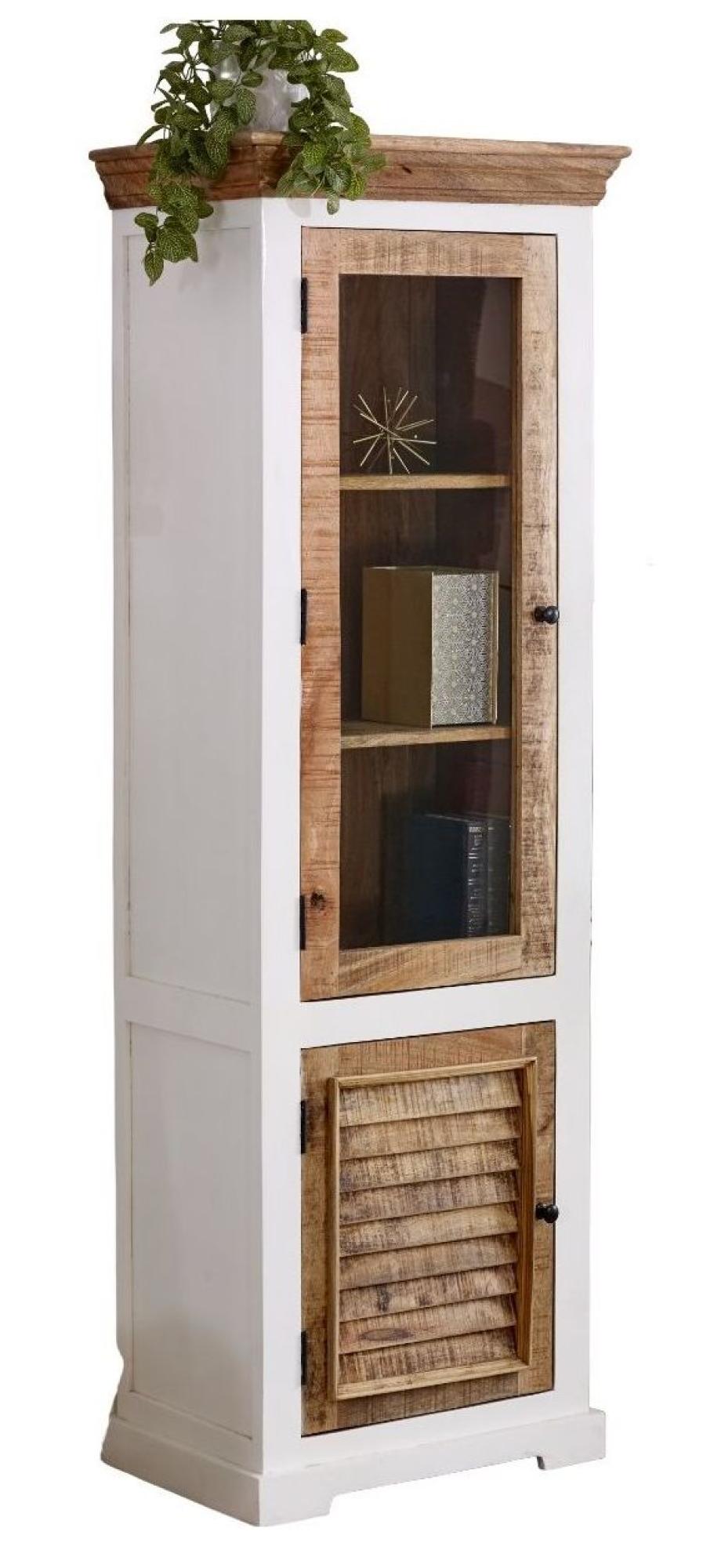 Coastal Display Cabinet - Narrow - White