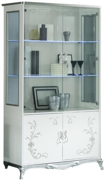 Daniela Display Cabinet - 4 Door - White Italian