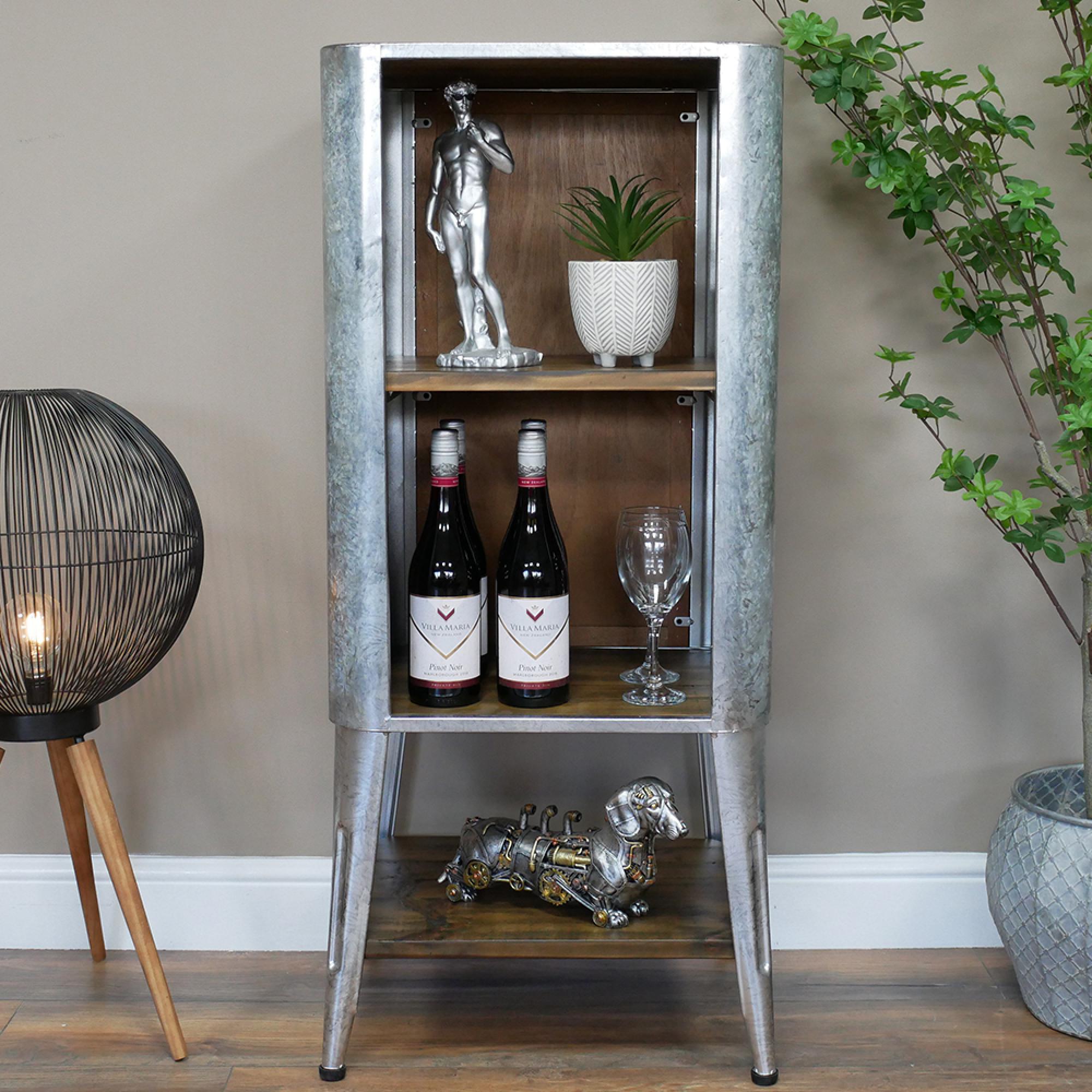Display Unit - Small - Industrial - Grey - Metal