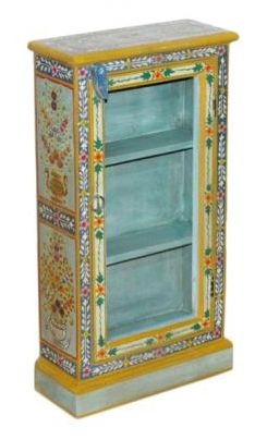 Neral Wall Cabinet - with 2 Shelves - Hand Painted