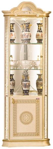 New Venus Corner Display Cabinet - 2 Door - Beige Italian