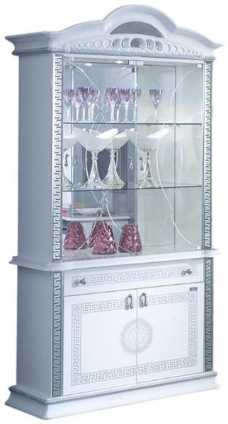 New Venus Display Cabinet - 4 Door - White Italian