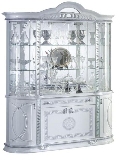 New Venus Display Cabinet - 8 Door - White Italian