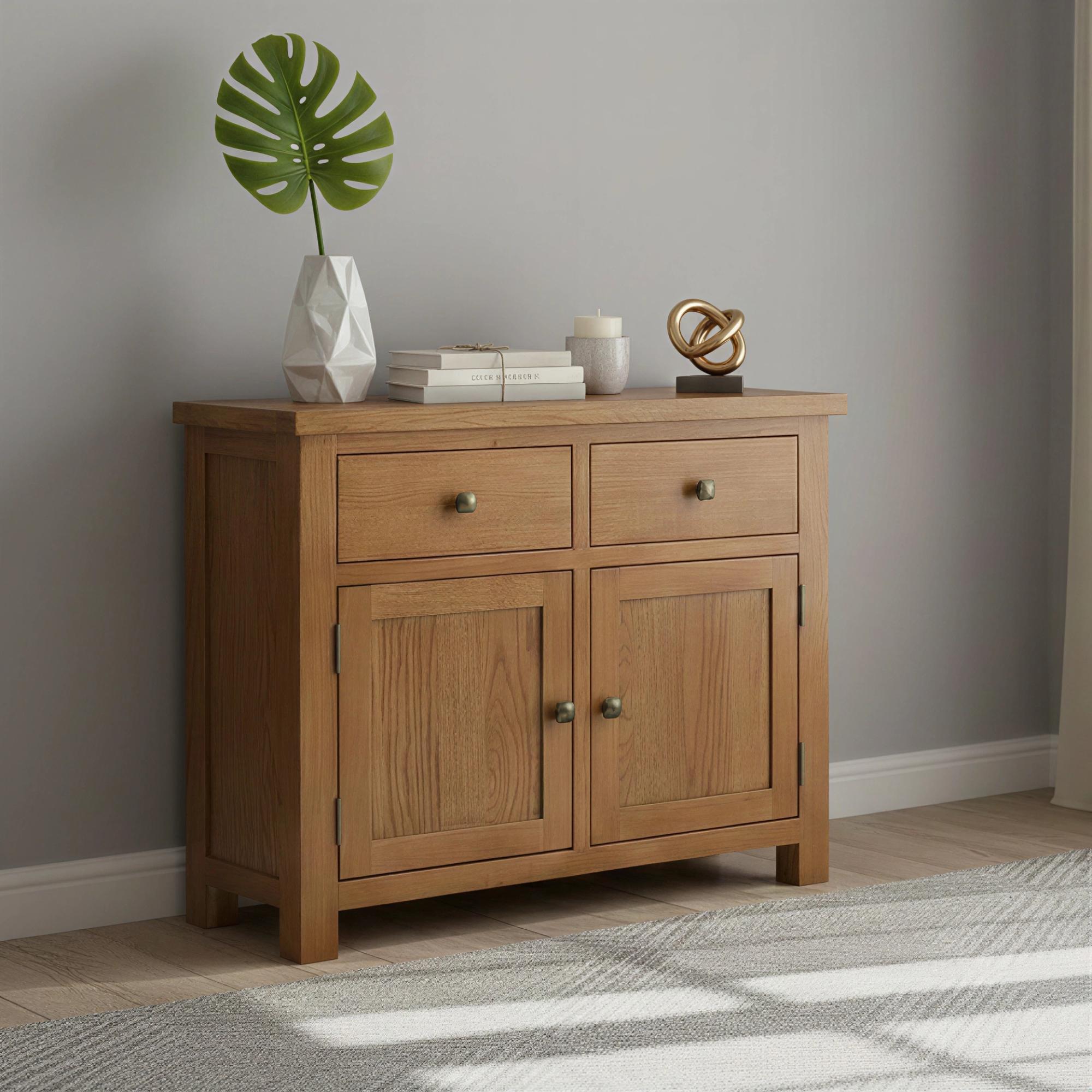 Original Small Sideboard - 2 Door - Rustic Oak