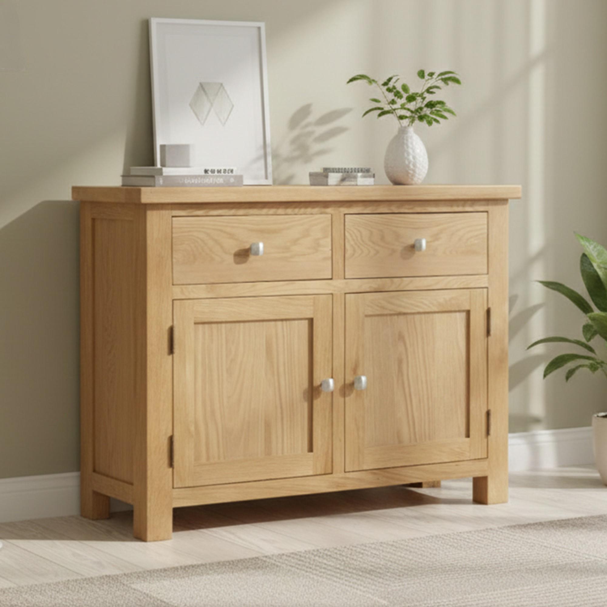 Appleby Small Sideboard - 96cm - 2 Door - Oak