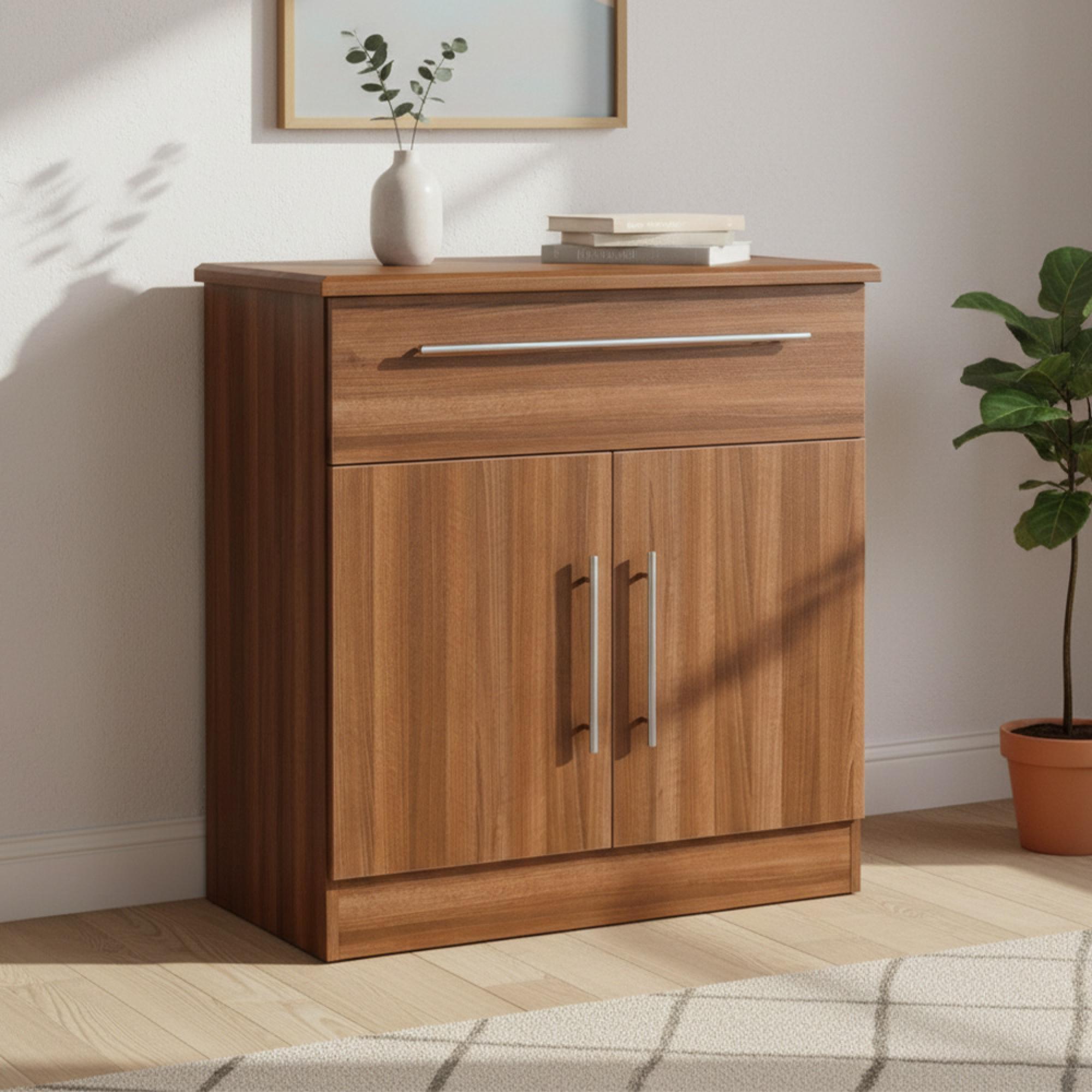 Sherwood Compact Sideboard - 2 Door - Walnut