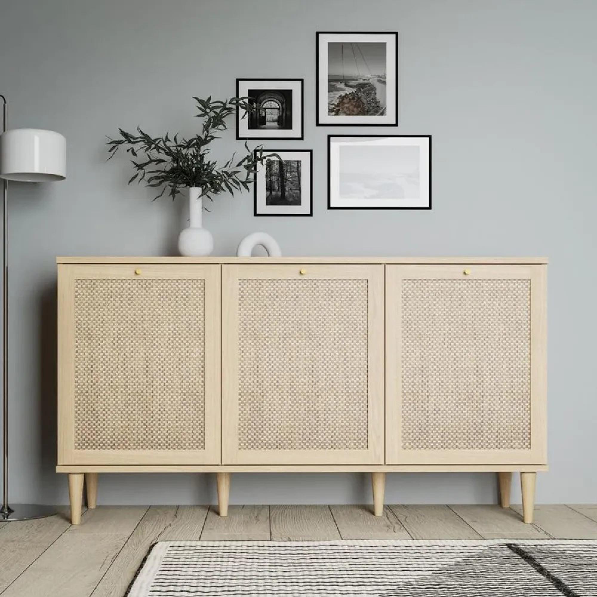 Calasetta Sideboard - 3 Door - Medium - Rattan