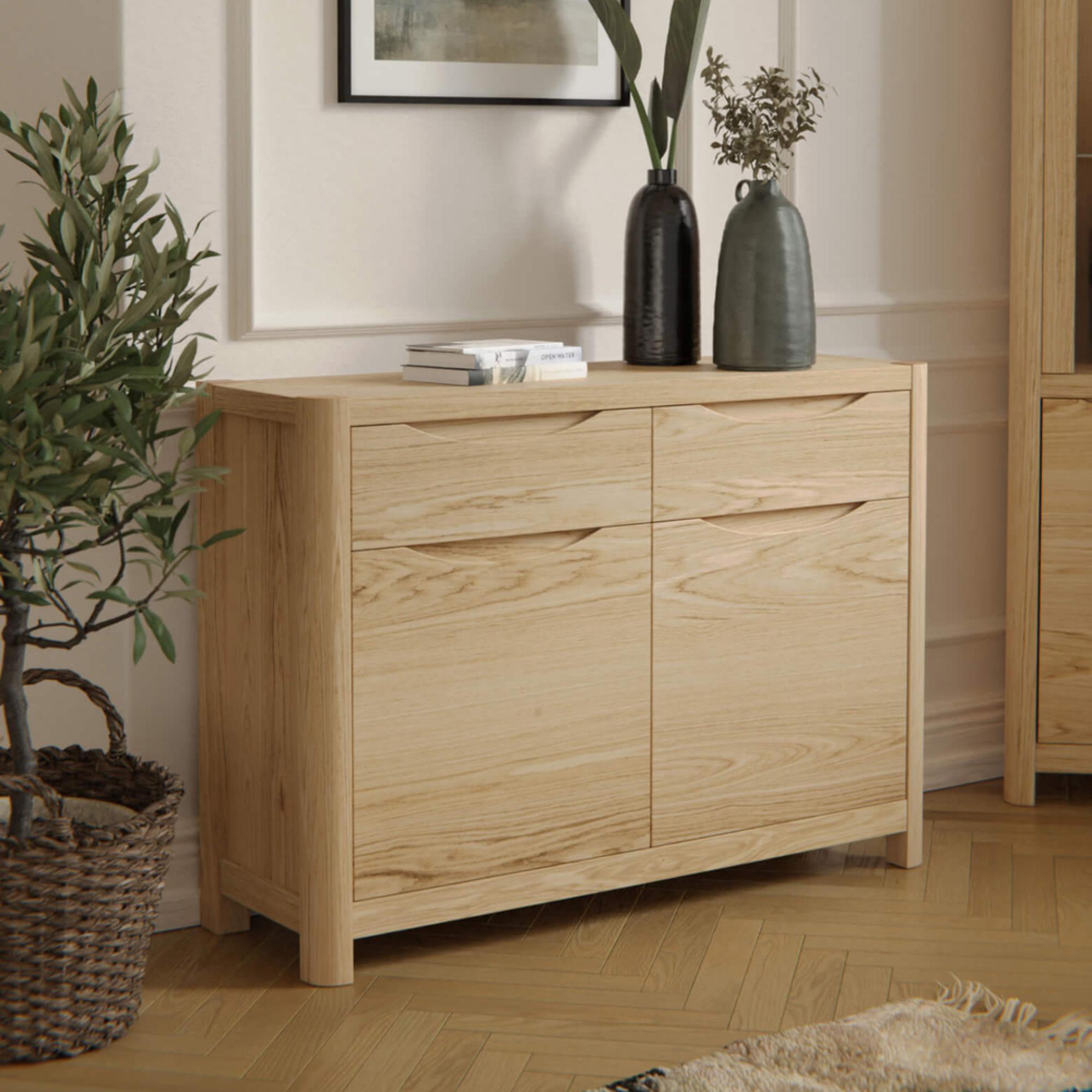 Saylor Sideboard - 2 Door 2 Drawer - Oak
