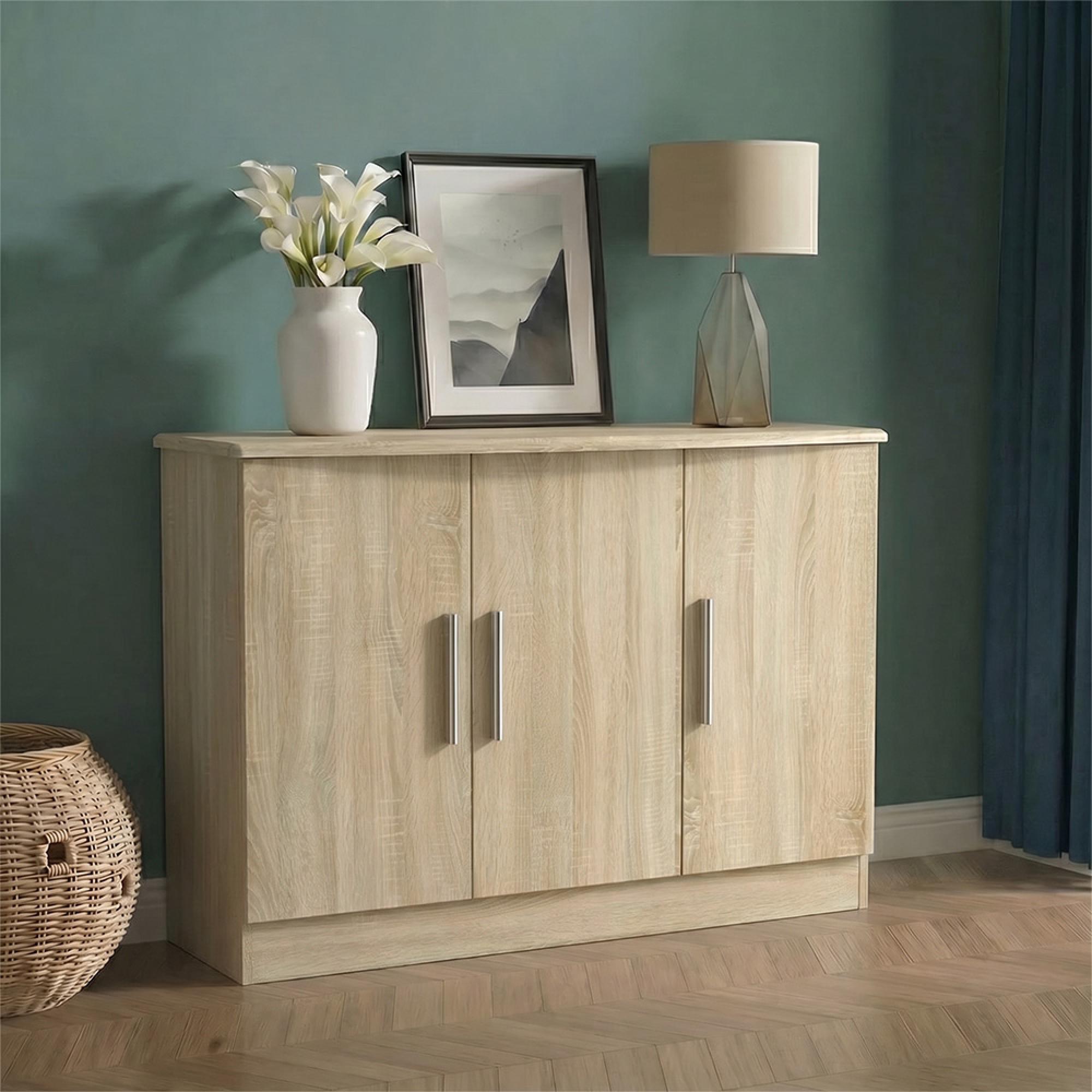 Knightsbridge Sideboard - Small - 3 Doors - Oak