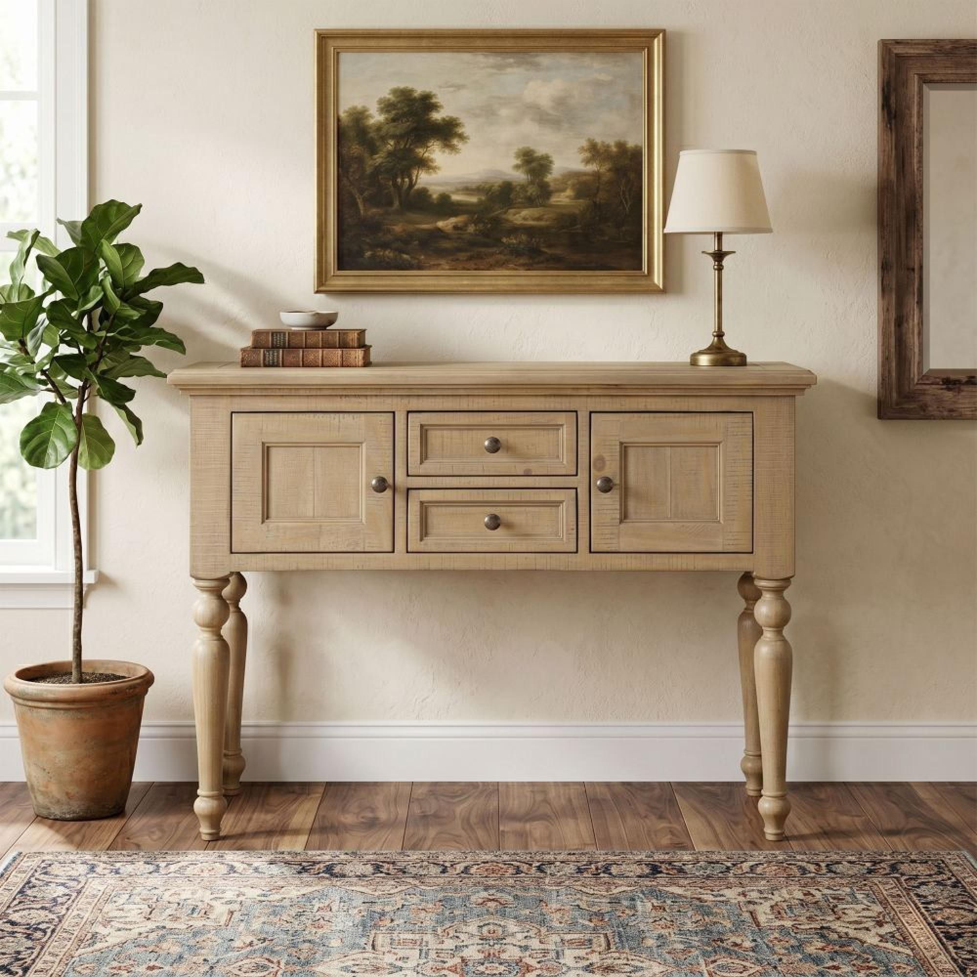 Chateau Buffet Sideboard - 2 Door - 2 Drawer - Natural - Rustic Pine