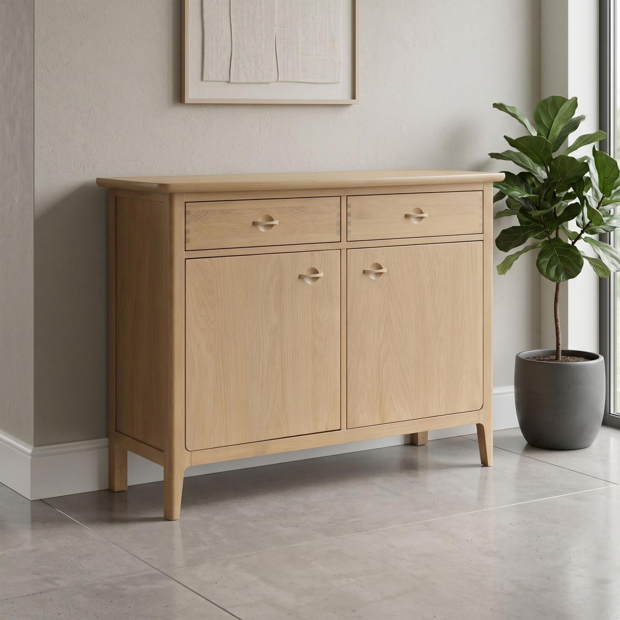 Cotswold Oak Sideboard - 2 Door - 2 Drawer - Natural