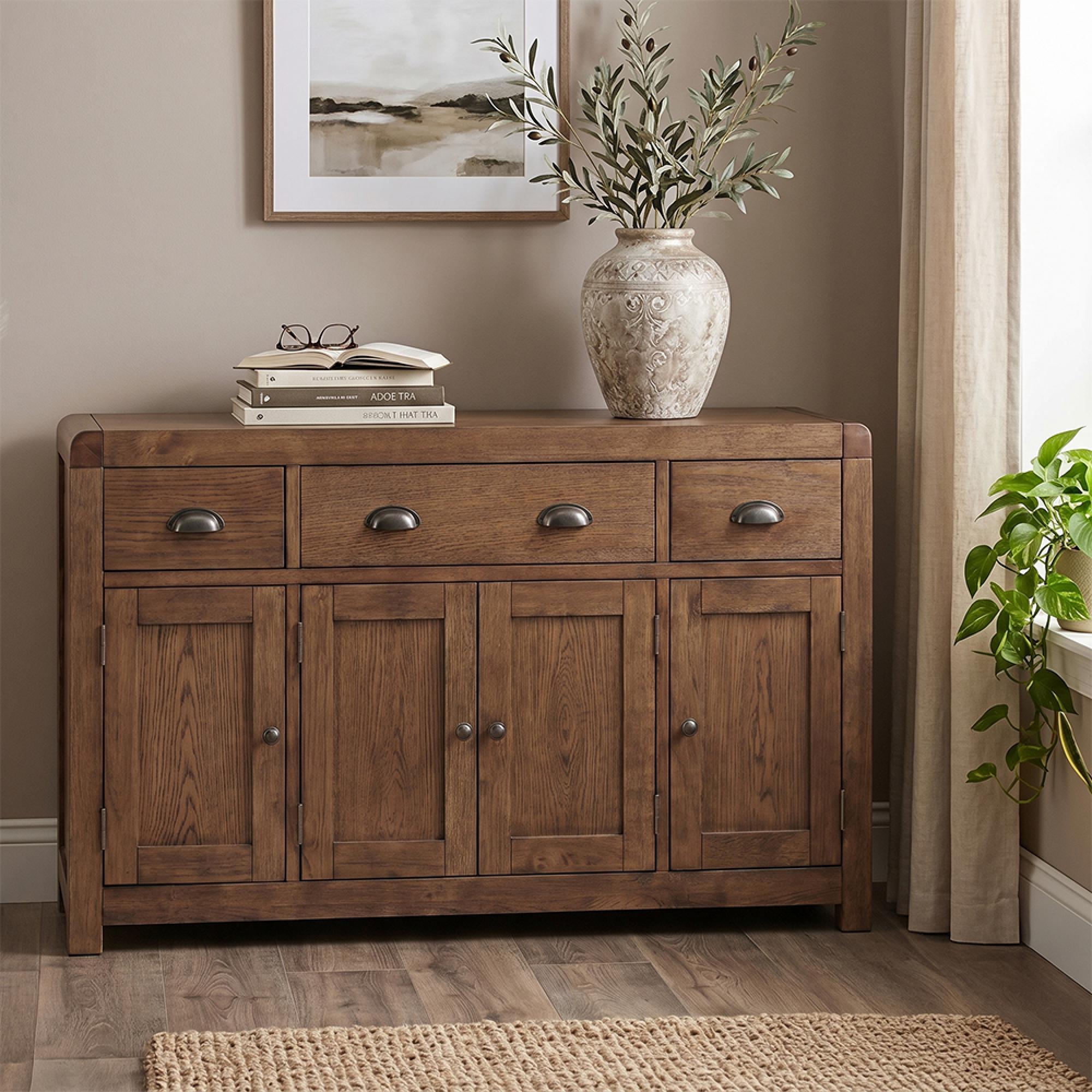 Oakridge Sideboard - 4 Door - Extra Large - Dark Oak