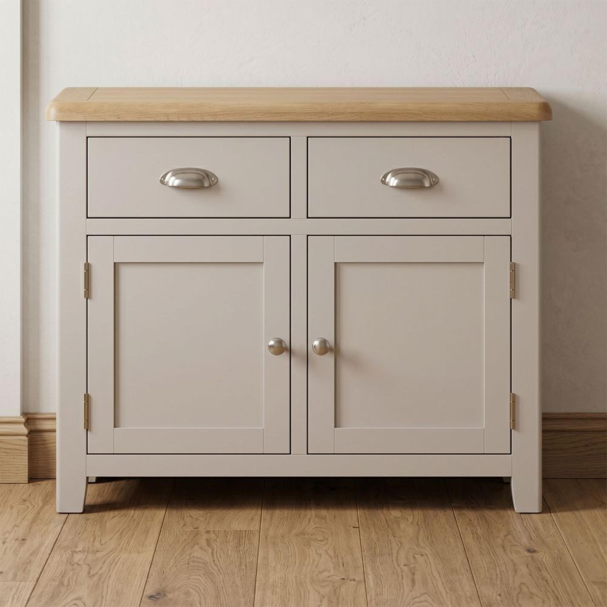 Windermere Painted Sideboard - 2 Door - 2 Drawer - Medium - Oyster Grey