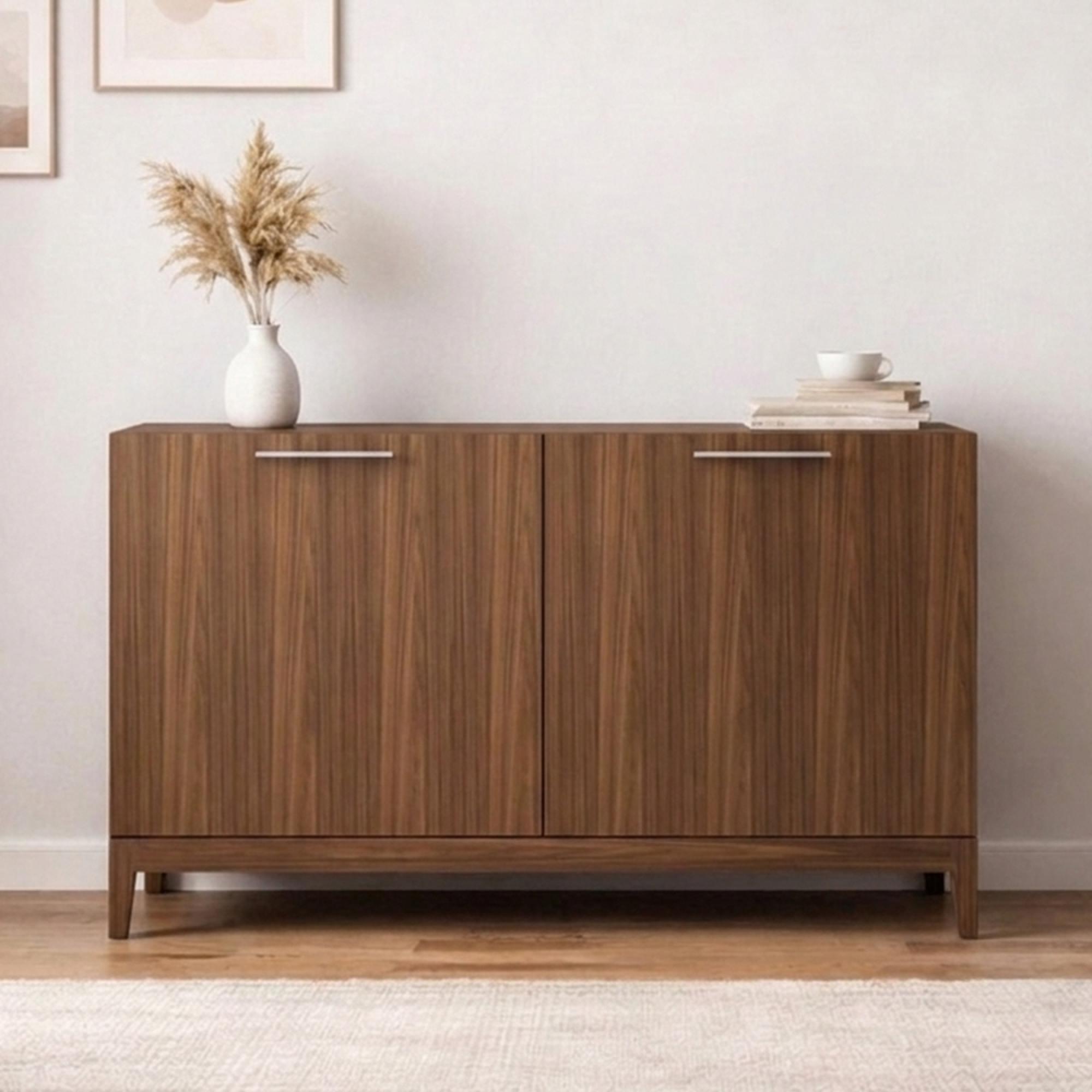 Peony Sideboard - 2 Door - Medium - Walnut - Wood