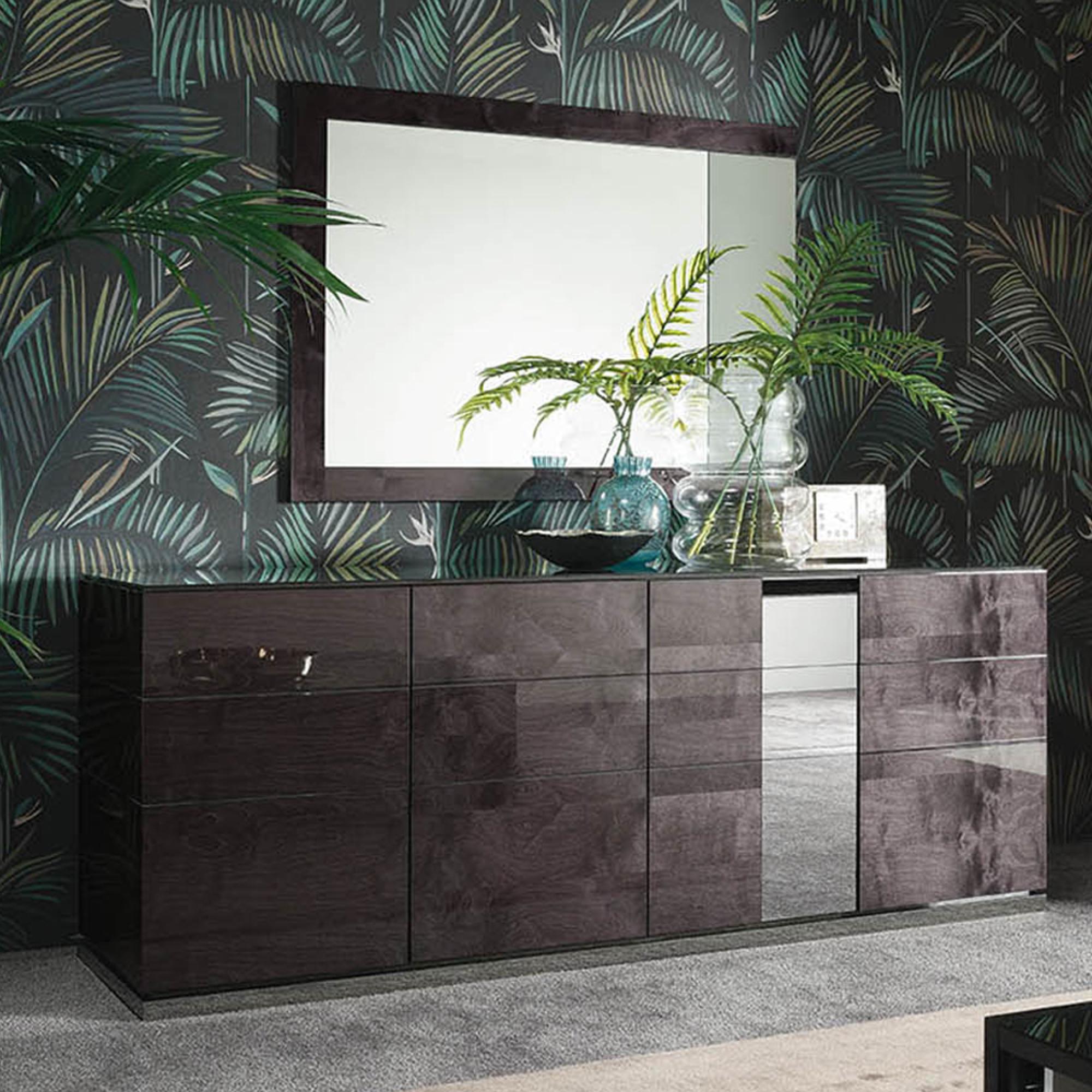 Heritage Sideboard - Large - Dark Velvet Birch High Gloss
