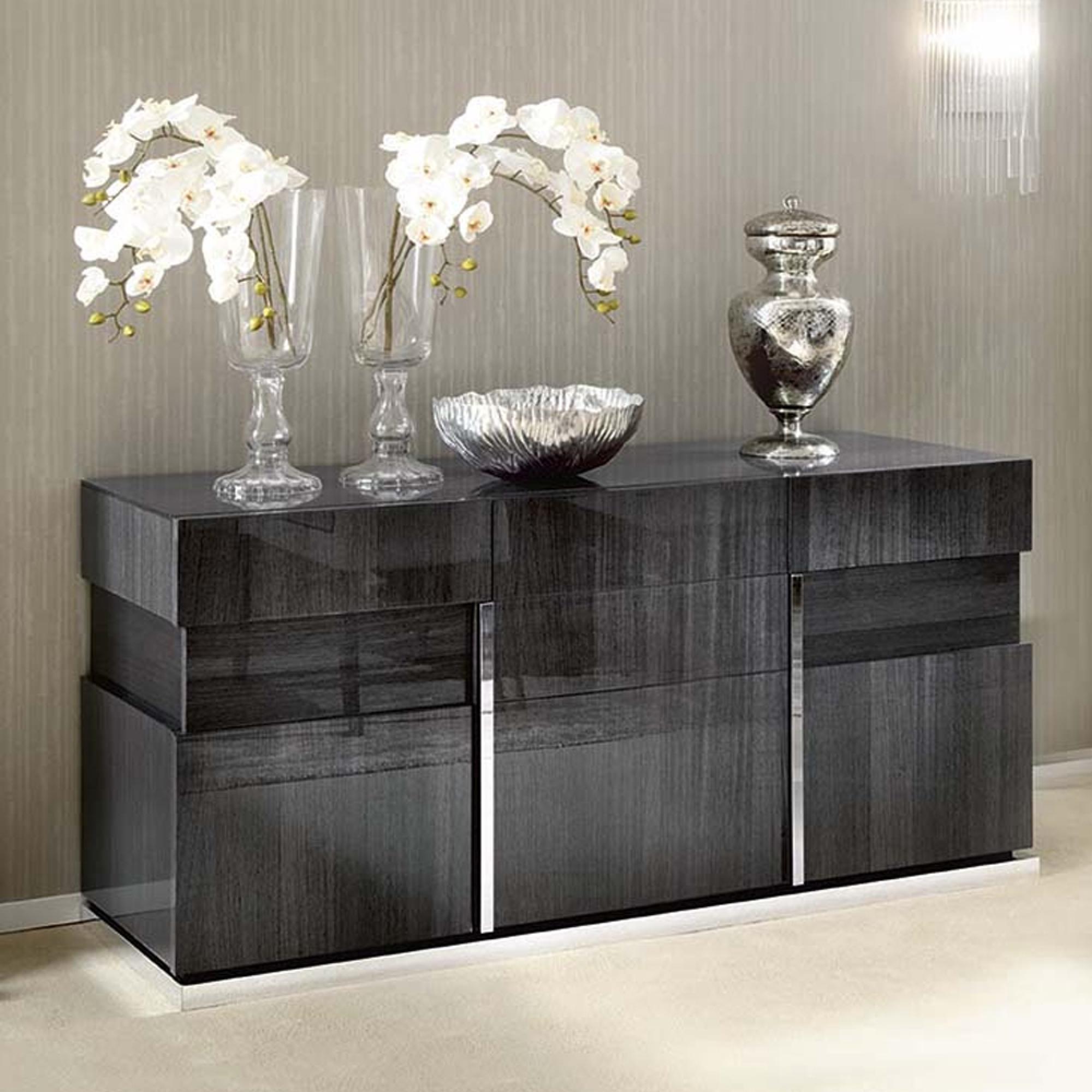 Montecarlo Sideboard - 3 Door - Large - Grey Koto High Gloss