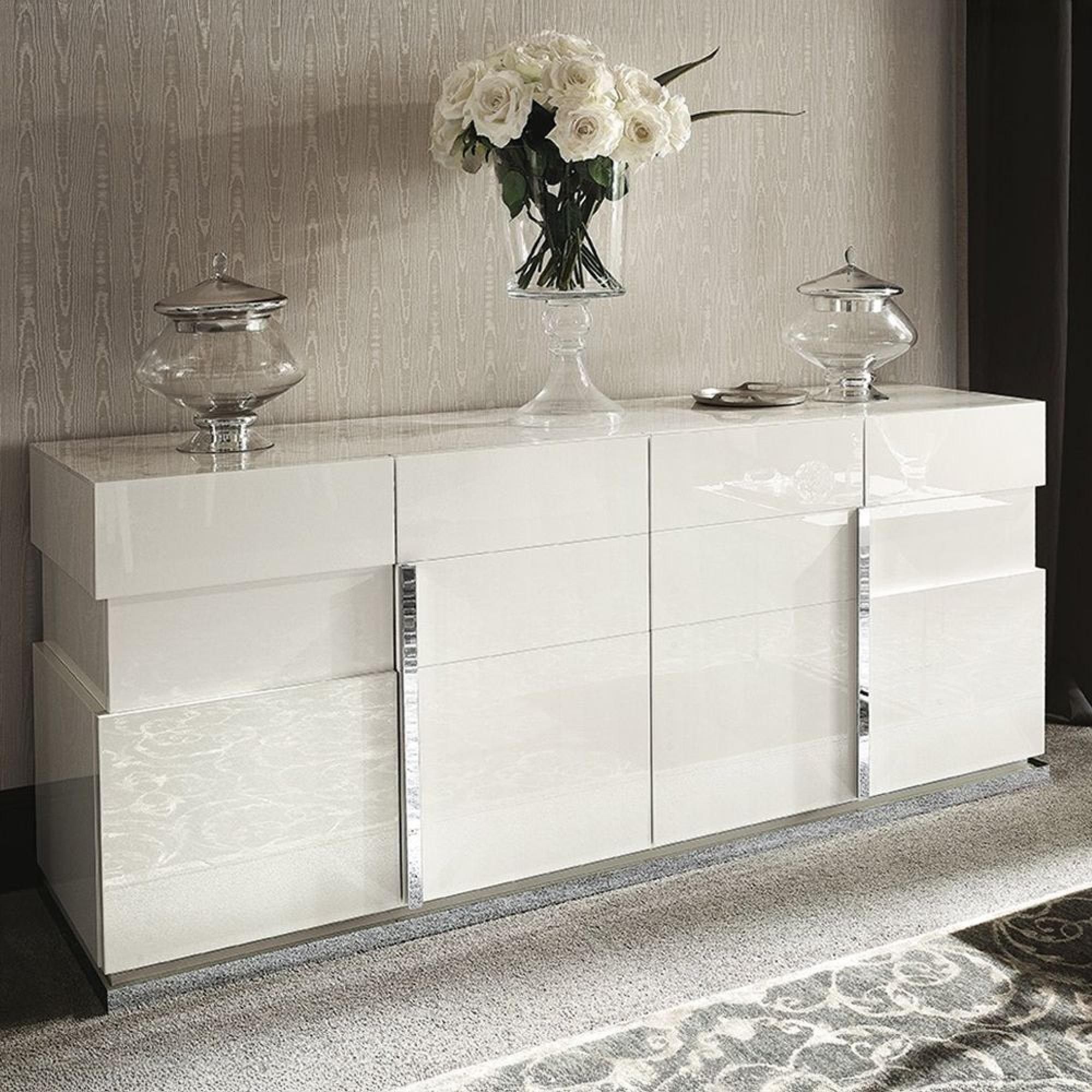 Canova Extra Large Sideboard - 4 Door - White Gloss