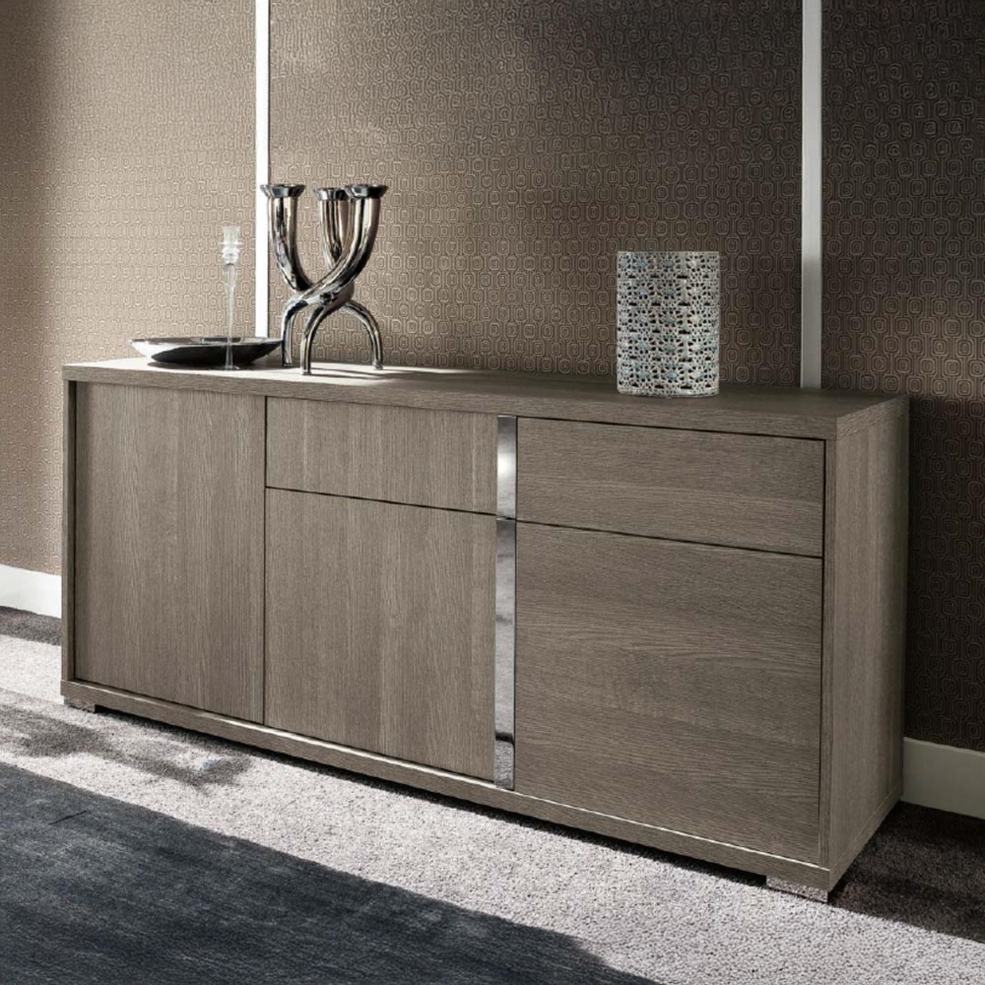 Tivoli Large Sideboard - 3 Door - Grey Wood