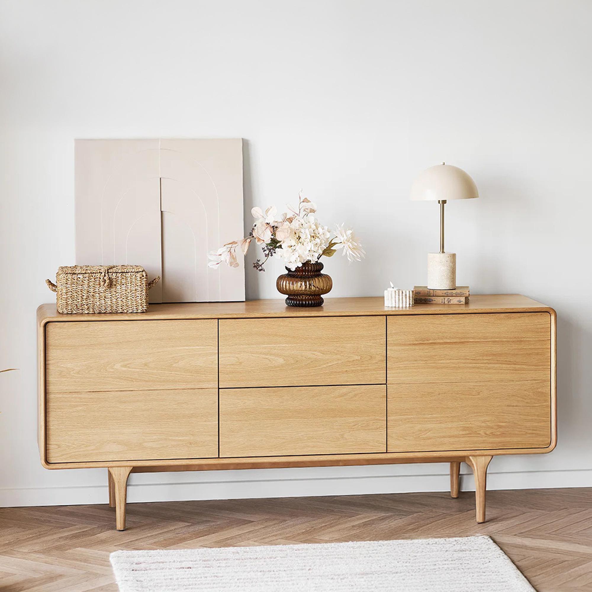 Darwin Oak Sideboard - 2 Door 2 Drawer - Large - Natural