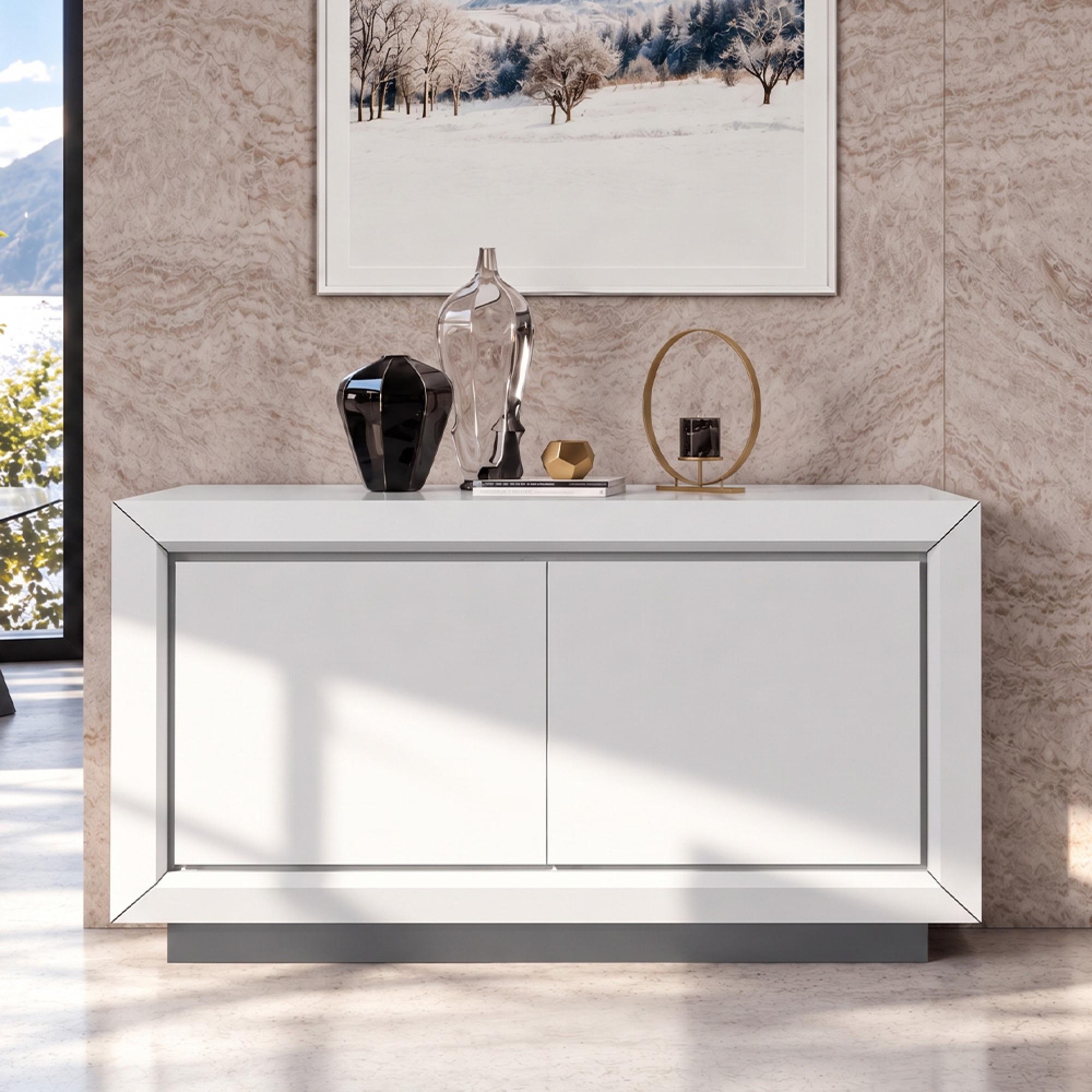 Elite Italian Buffet Sideboard - Medium - Bianco Antico