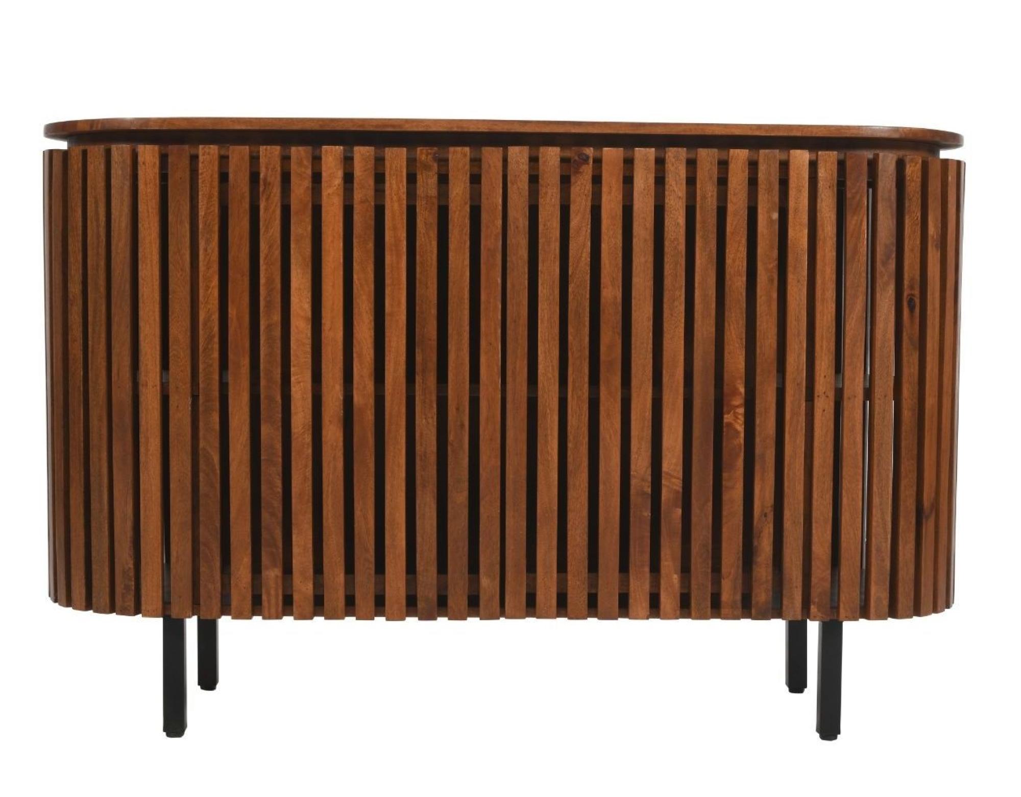 Amber Sideboard - 2 Door - Medium - 135cm - Slatted - Mango Wood