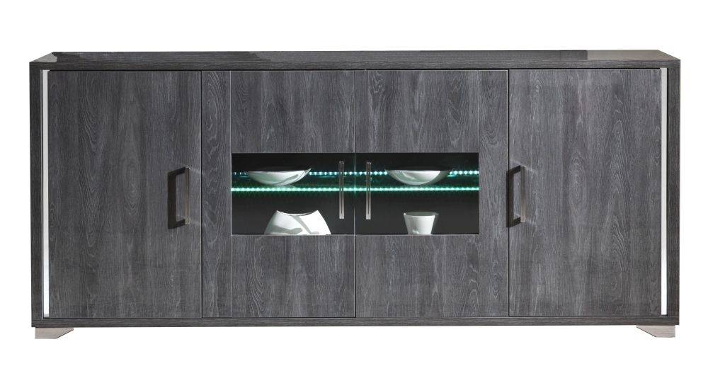 Augusta Sideboard - 4 Door - Extra Large - 200cm - Grey Oak Effect