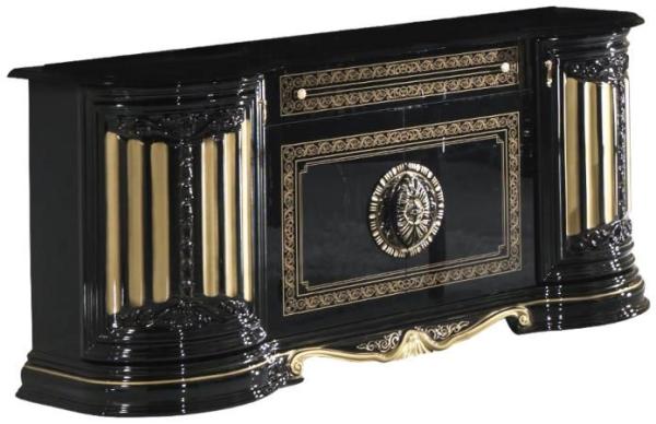 Betty Sideboard - 4 Door - Large Buffet - Black Italian