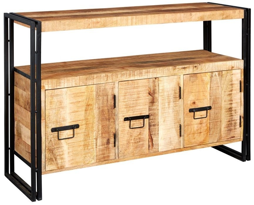 Bhuj Sideboard - 3 Door - Industrial Style Wooden