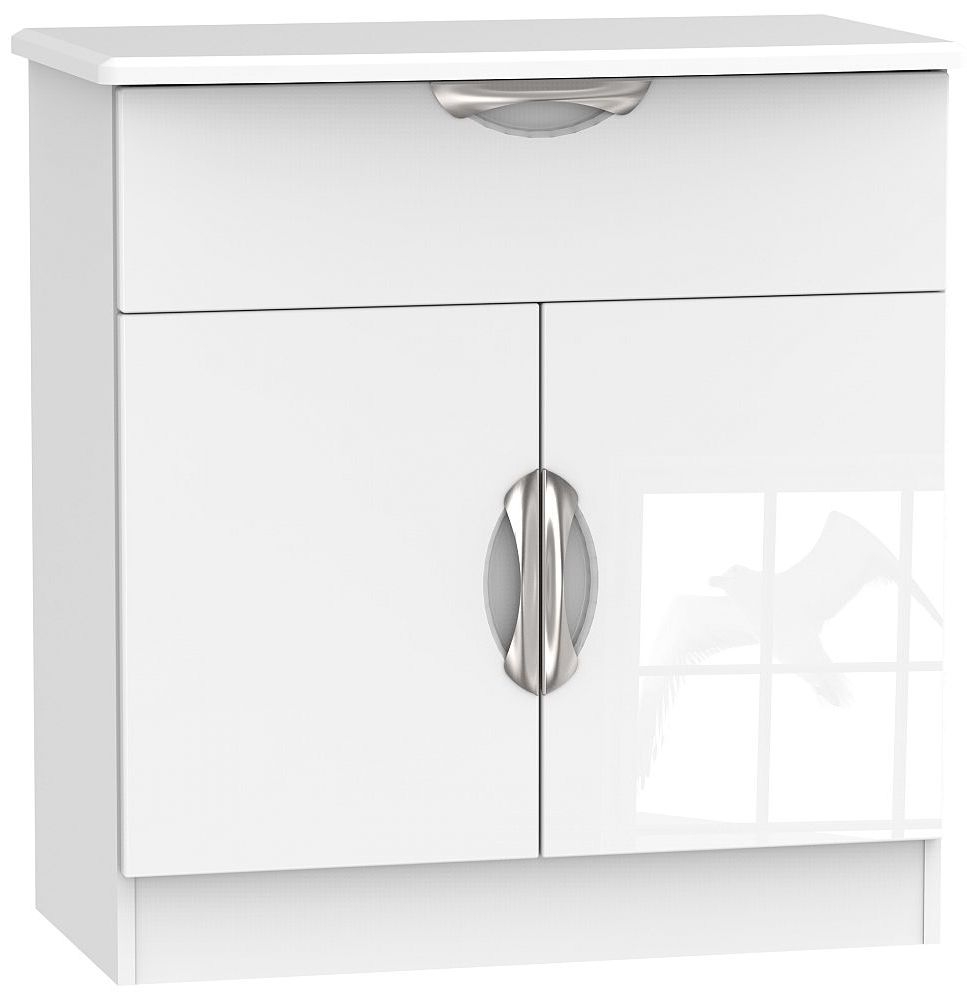 Camden Sideboard - Compact - 2 Doors - White Gloss