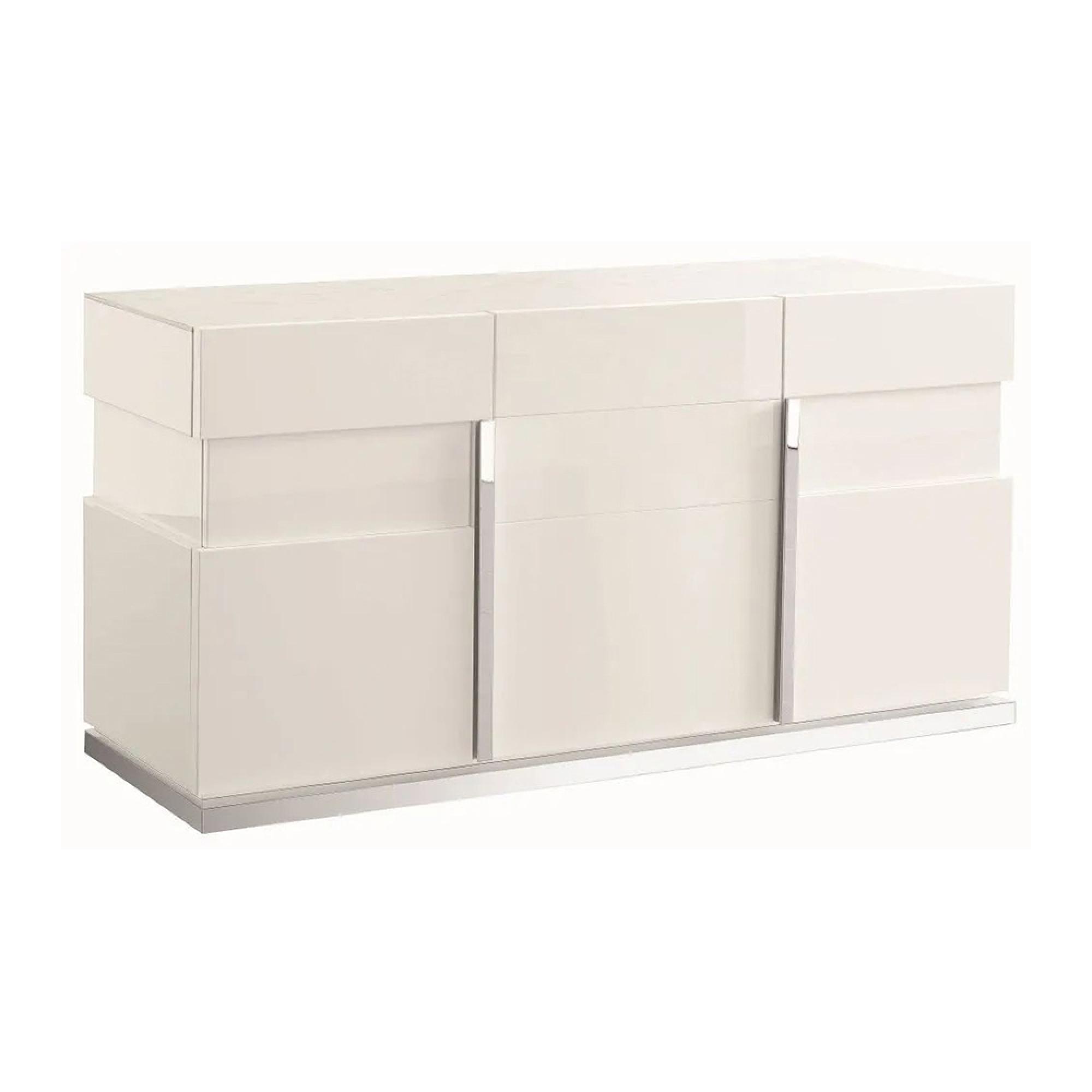 Clearance - Canova Large Sideboard - 3 Door - 175cm - White Gloss - A318